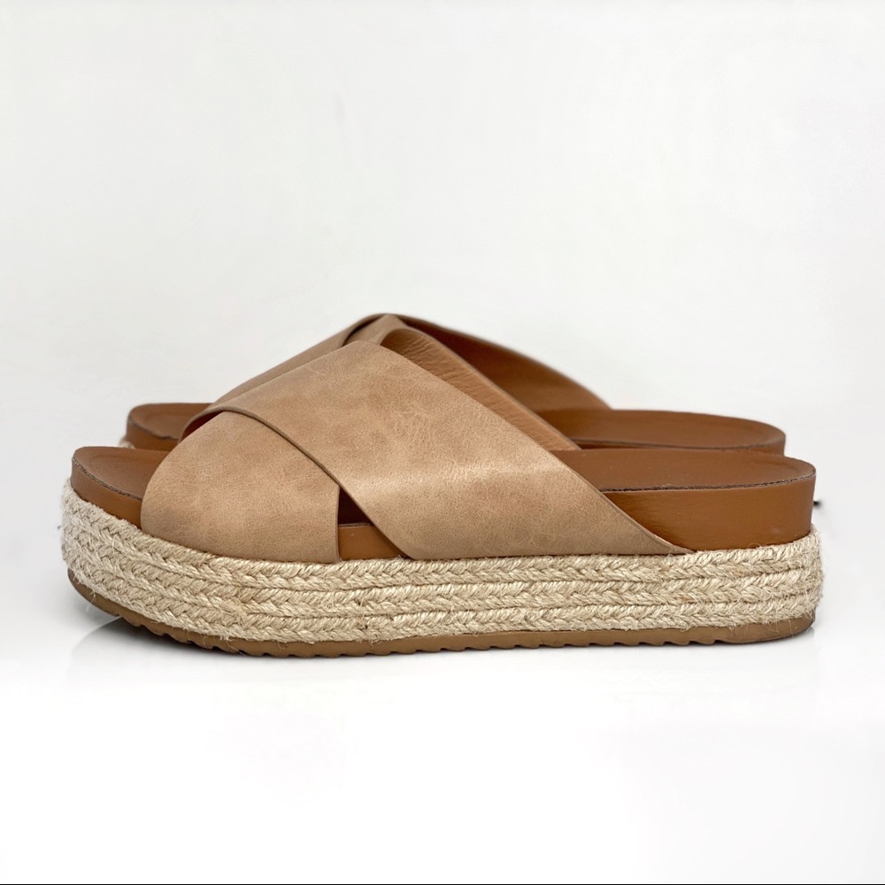 The Woven Wedge Platform Espadrille Sandal X2B